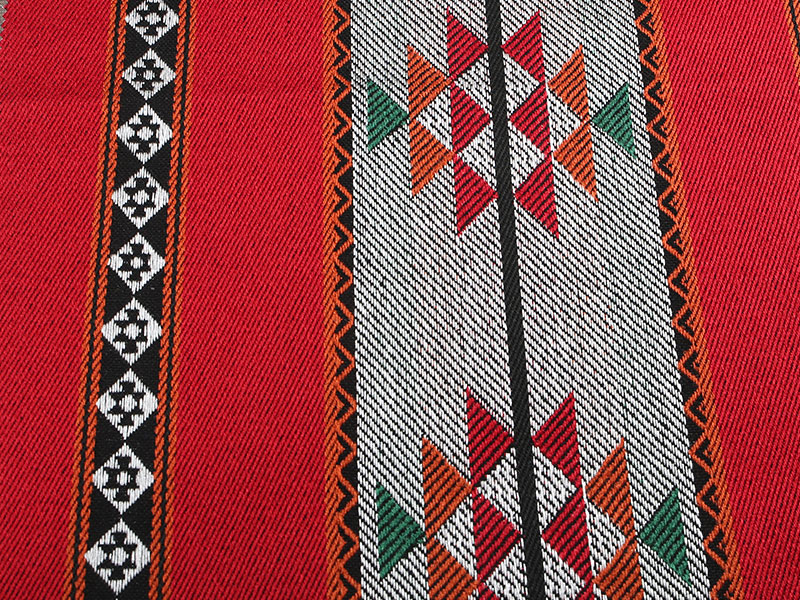 hengittävä neulottu väri kudottu raita telttakangas