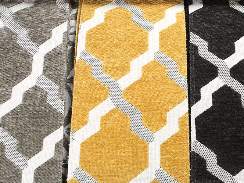 Kukkakuvio Jacquard Chenille Verho -sohvaverhoilukangas MDN975