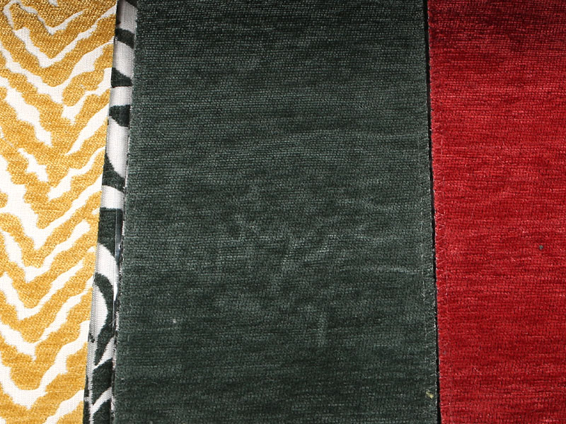 Kukkakuvio Jacquard Chenille Verho -sohvaverhoilukangas MDN975