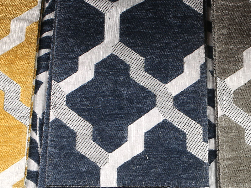 Kukkakuvio Jacquard Chenille Verho -sohvaverhoilukangas MDN975