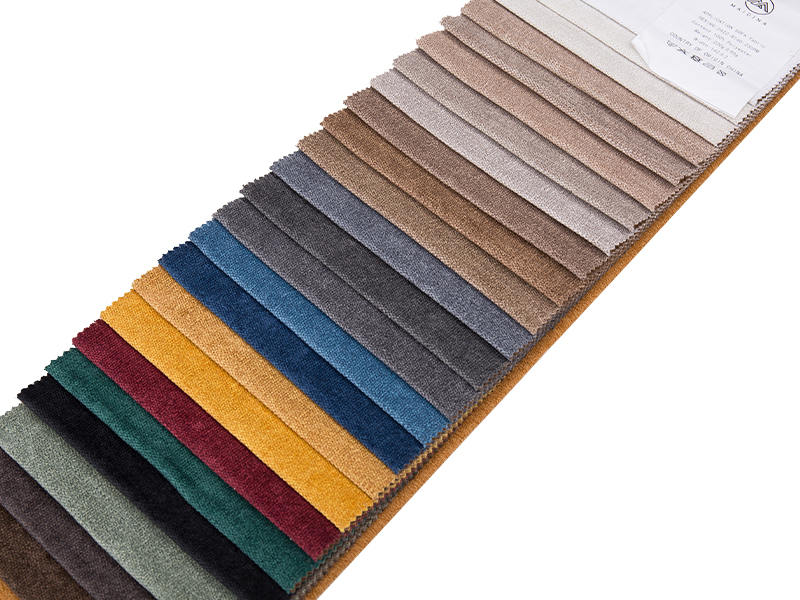 250 - 520 gsm yksivärinen chenille -verhoilukangas