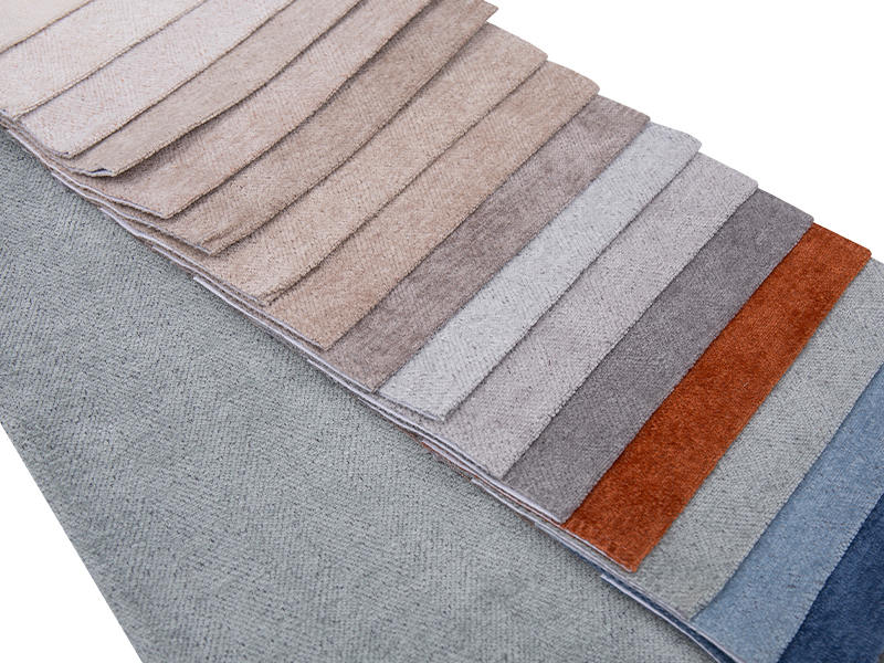250 - 520 gsm yksivärinen chenille -verhoilukangas