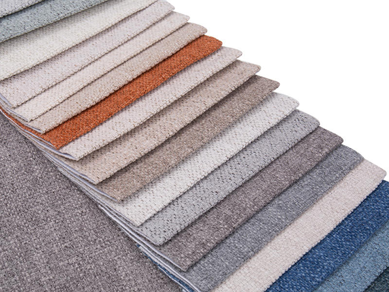 250 - 520 gsm yksivärinen chenille -verhoilukangas