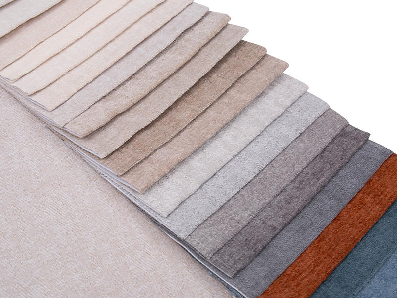 250 - 520 gsm yksivärinen chenille -verhoilukangas