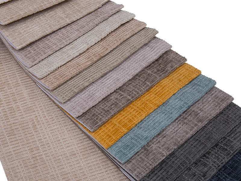 250 - 520 gsm yksivärinen chenille -verhoilukangas