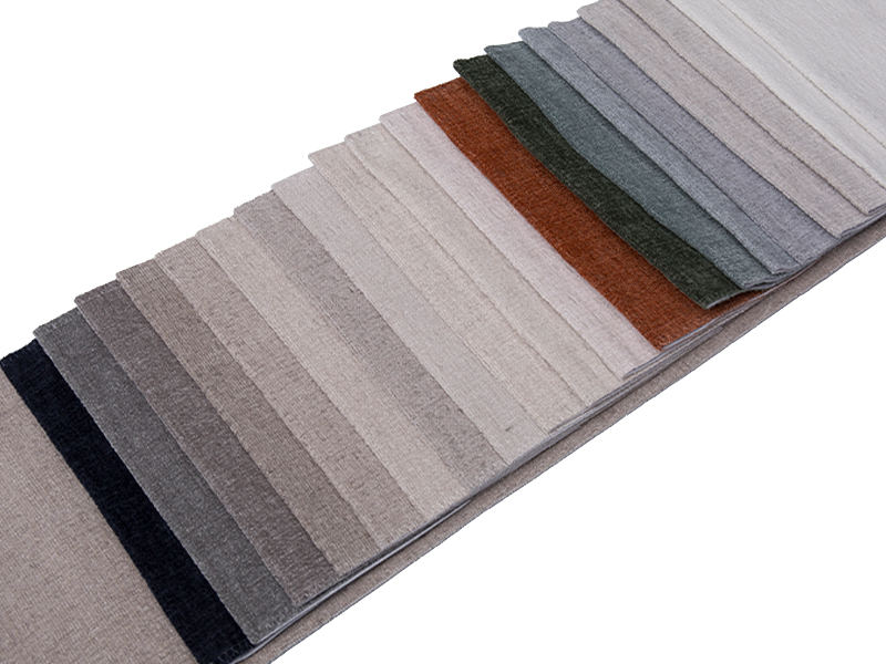 250 - 520 gsm yksivärinen chenille -verhoilukangas