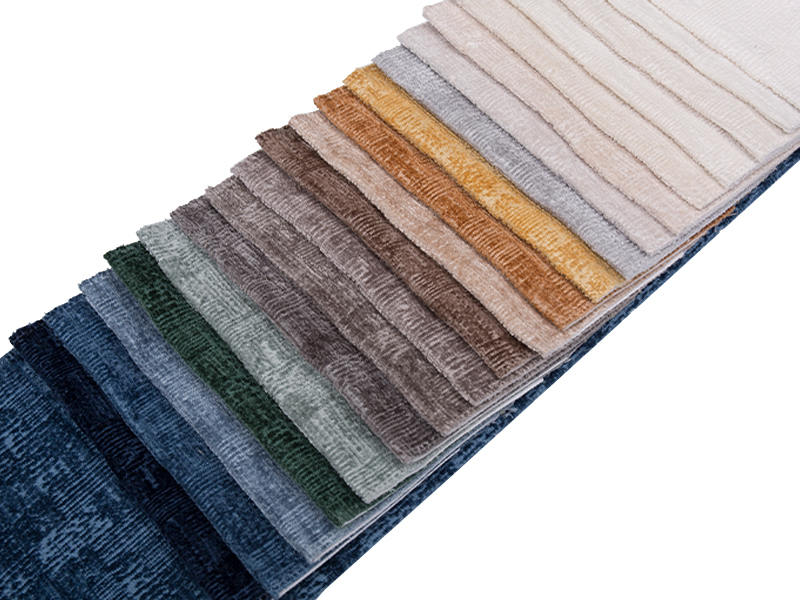 250 - 520 gsm yksivärinen chenille -verhoilukangas