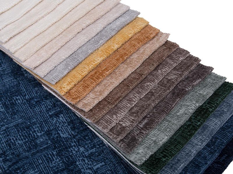 250 - 520 gsm yksivärinen chenille -verhoilukangas