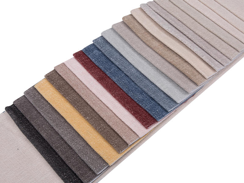 250 - 520 gsm yksivärinen chenille -verhoilukangas