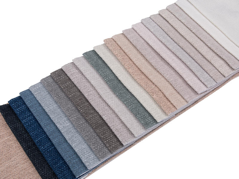 250 - 520 gsm yksivärinen chenille -verhoilukangas