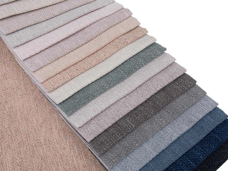 250 - 520 gsm yksivärinen chenille -verhoilukangas