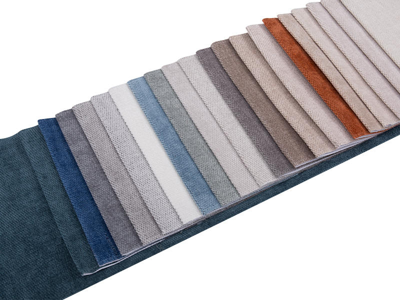 250 - 520 gsm yksivärinen chenille -verhoilukangas