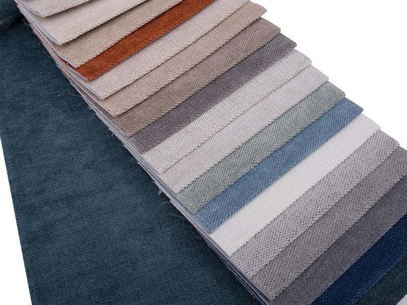 250 - 520 gsm yksivärinen chenille -verhoilukangas