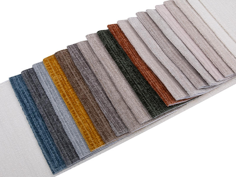 250 - 520 gsm yksivärinen chenille -verhoilukangas