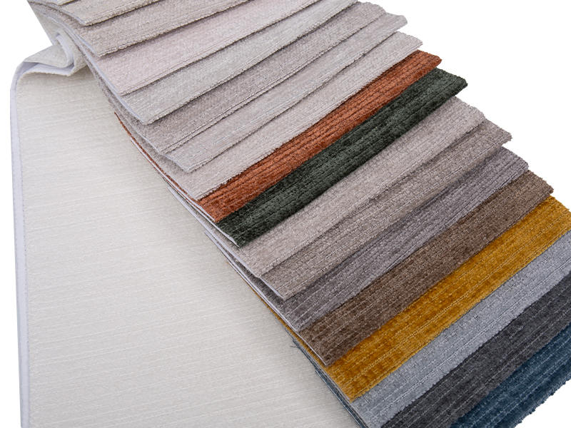 250 - 520 gsm yksivärinen chenille -verhoilukangas
