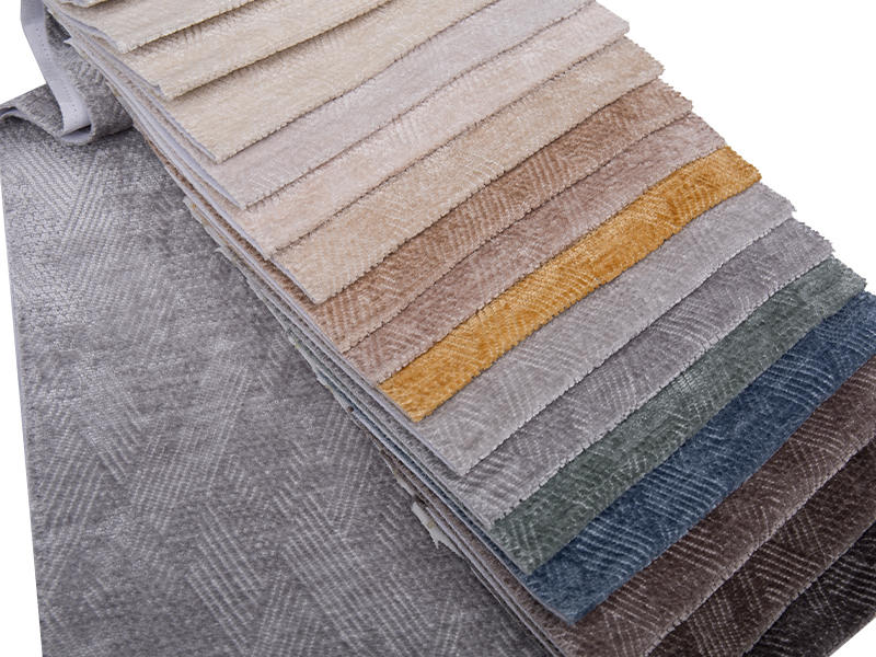 250 - 520 gsm yksivärinen chenille -verhoilukangas