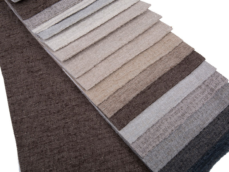 250 - 520 gsm yksivärinen chenille -verhoilukangas
